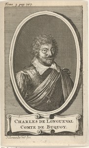 Portret van Charles Bonaventure de Longueval