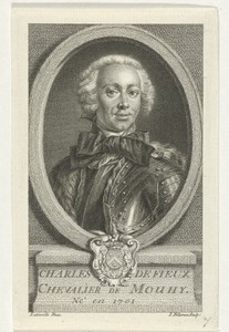 Portret van Charles de Fieux de Mouhy