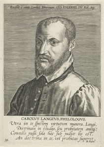 Portret van Charles de Langhe