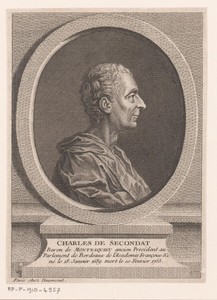 Portret van Charles de Montesquieu