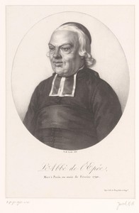 Portret van Charles-Michel de L'Épée