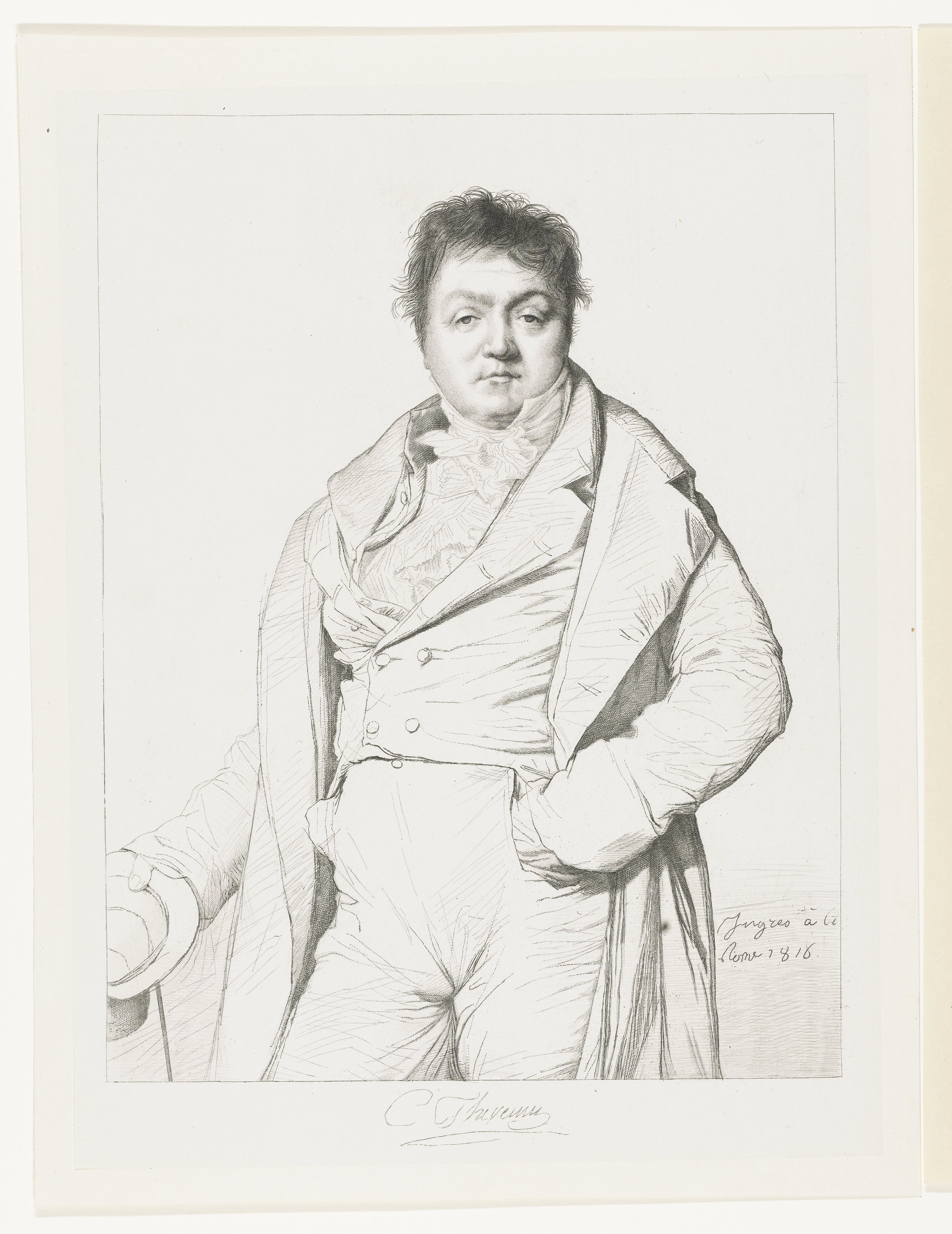 Portret van Charles Thévenin by Edouard Taurel