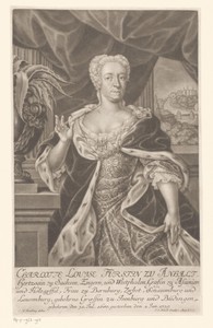 Portret van Charlotte Louise von Anhalt