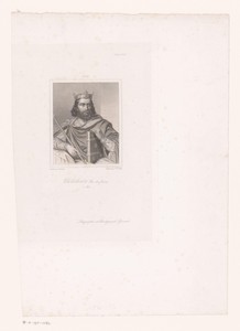 Portret van Childebert I, koning van Austrasië