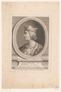 Portret van Childebert II