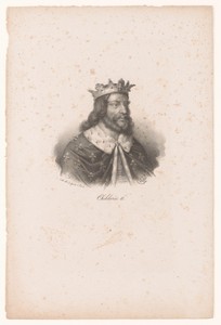 Portret van Childerik II, koning van Austrasië