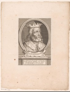 Portret van Childerik II, koning van Austrasië