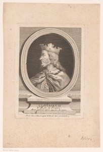 Portret van Chlotharius II van Frankrijk
