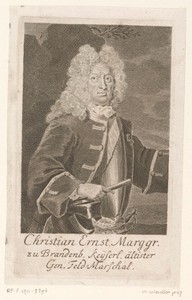 Portret van Christiaan Ernst van Brandenburg-Bayreuth