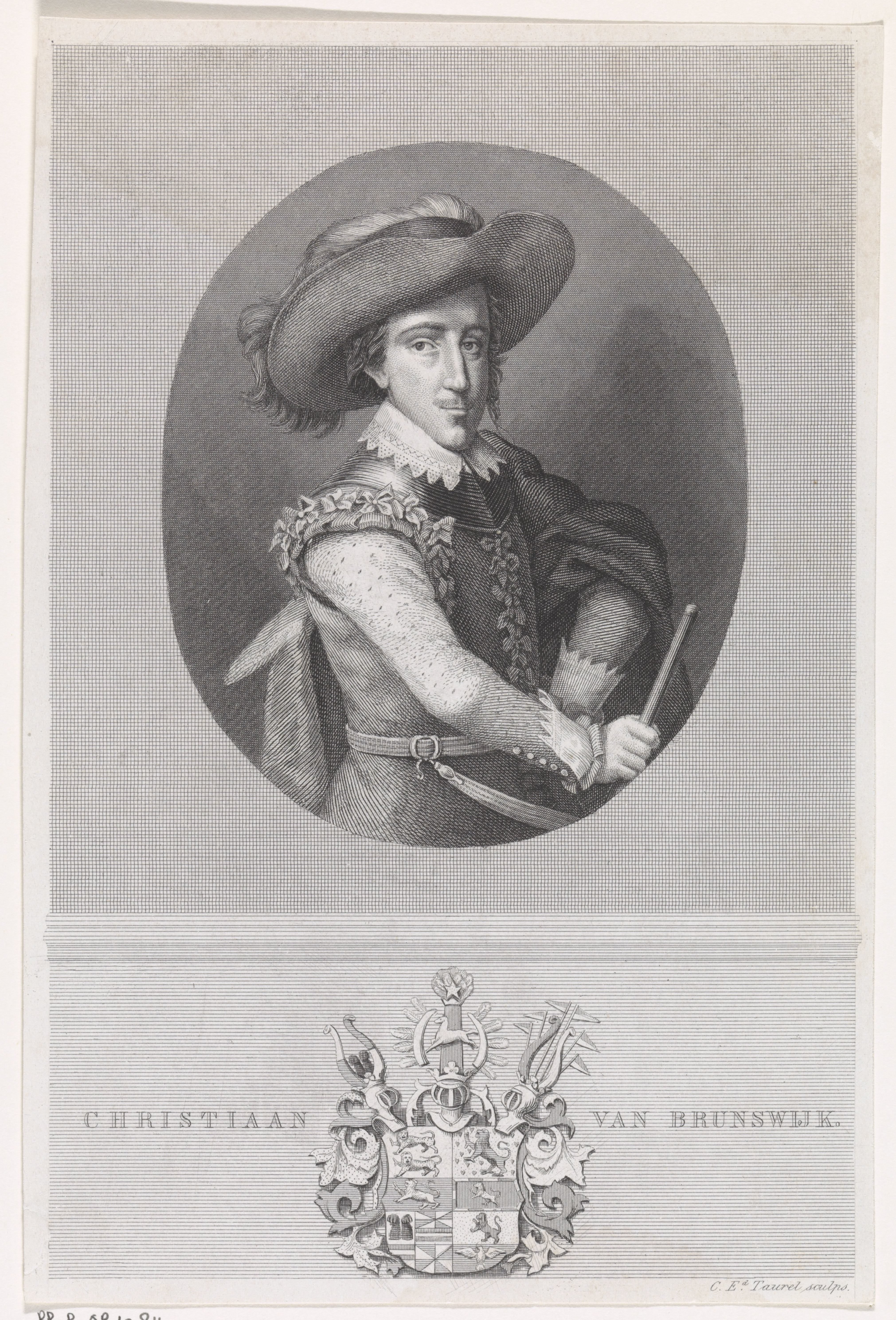 Portret van Christiaan, hertog van Brunswijk-Wolfenbüttel by Edouard Taurel