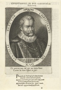 Portret van Christiaan I van Saksen