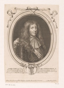 Portret van Christiaan V, koning van Denemarken en Noorwegen