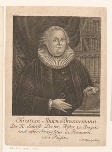 Portret van Christian Anton Brunnemann