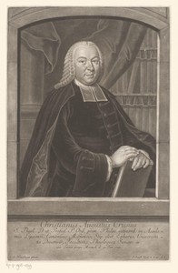 Portret van Christian August Crusius