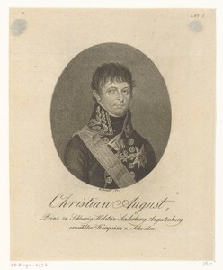 Portret van Christian August von Schleswig-Holstein