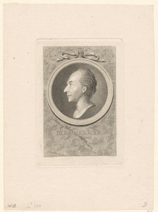Portret van Christian Bernhard Rode