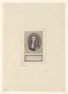 Portret van Christian Constantin Rumpf in ovaal