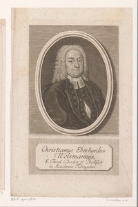 Portret van Christian Eberhard Weißmann