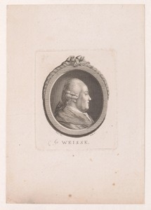 Portret van Christian Felix Weisse