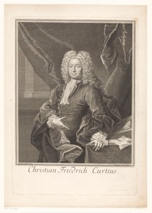 Portret van Christian Friedrich Curtius