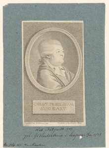 Portret van Christian Friedrich Daniel Schubart