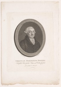 Portret van Christian Friedrich Pfeffel von Kriegelstein