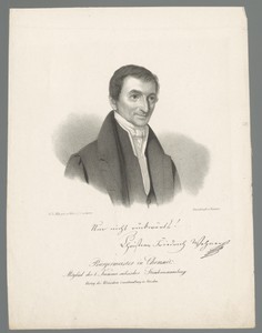 Portret van Christian Friedrich Wehner