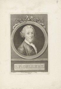 Portret van Christian Furchtegott Gellert
