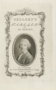 Portret van Christian Furchtegott Gellert