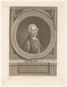 Portret van Christian Furchtegott Gellert