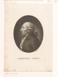 Portret van Christian Garve