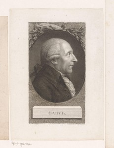 Portret van Christian Garve