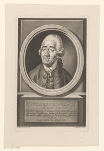 Portret van Christian Georg Friedrich Meister