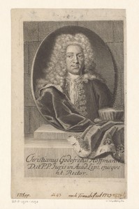 Portret van Christian Gottfried Hofmann