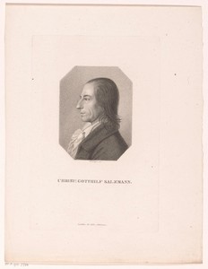Portret van Christian Gotthilf Salzmann