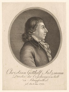 Portret van Christian Gotthilf Salzmann
