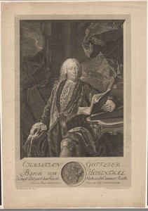 Portret van Christian Gottlieb Hohmann, Freiherr von Hohenthal