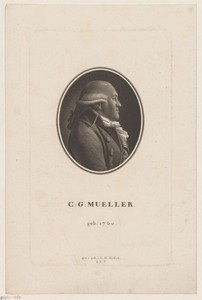Portret van Christian Gottlieb Müller