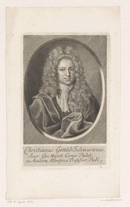 Portret van Christian Gottlieb Schwarz