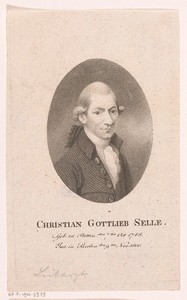 Portret van Christian Gottlieb Selle