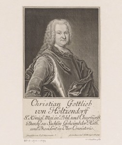Portret van Christian Gottlieb von Holtzendorff