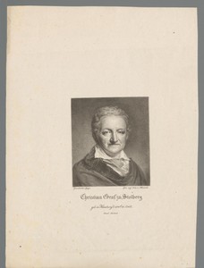Portret van Christian Graf zu Stolberg