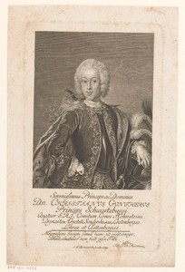 Portret van Christian Günther II von Schwarzburg-Sondershausen