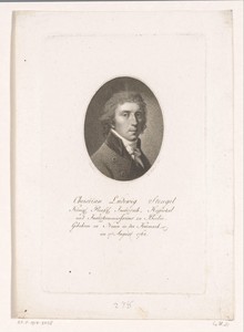 Portret van Christian Ludwig Stengel