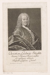 Portret van Christian Ludwig Stieglitz