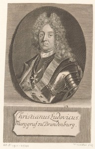 Portret van Christian Ludwig von Brandenburg