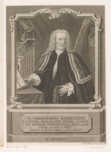 Portret van Christian Reineccius
