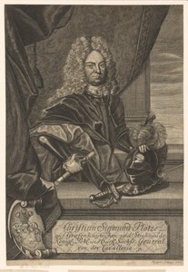 Portret van Christian Sigismund Plötz