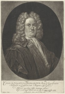 Portret van Christian Thomas, professor te Halle
