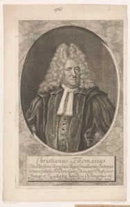 Portret van Christian Thomasius